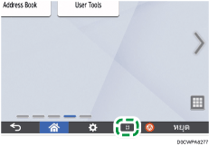 ภาพแสดงหน้าจอแผงควบคุม
