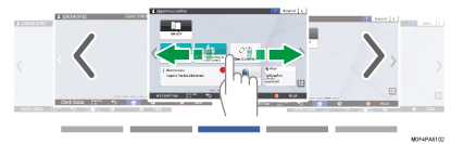 ภาพแสดงหน้าจอแผงควบคุม