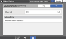 İşletim paneli ekran görseli