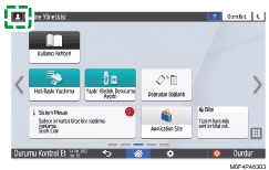 İşletim paneli ekran görseli