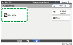 İşletim paneli ekran görseli