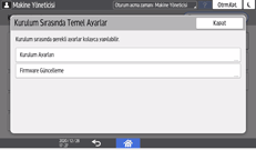İşletim paneli ekran görseli