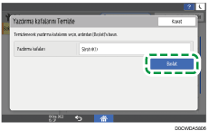 İşletim paneli ekran görseli