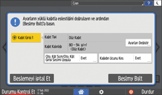 İşletim paneli ekran görseli