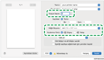 Sürücü ekranı gösterimi