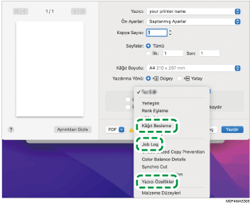 Sürücü ekranı gösterimi