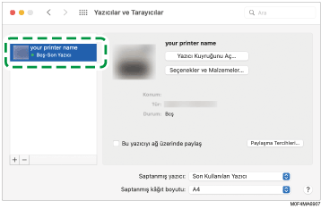Sürücü ekranı gösterimi