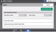 İşletim paneli ekran görseli