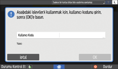 İşletim paneli ekran görseli