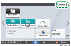 İşletim paneli ekran görseli