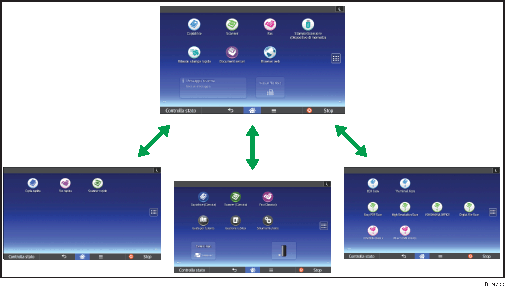 Illustrazione della personalizzazione della schermata [Home] 