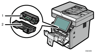 Illustrazione numerata interno dell'unità