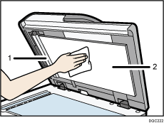 Illustrazione della striscia di vetro