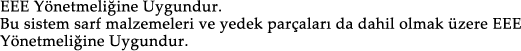 è conforme alla normativa EEE: il sistema, compresi i consumabili e le parti, è conforme alla direttiva