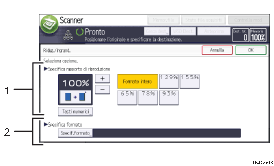 Illustrazione numerata pannello di controllo