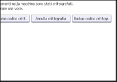 Illustrazione della schermata sul pannello di controllo