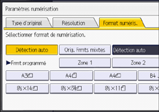 Illustration de l'écran du panneau de commande