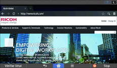 Illustration de l'écran du panneau de commande