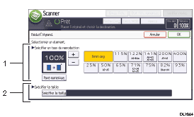 Illustration numérotée du panneau de commande