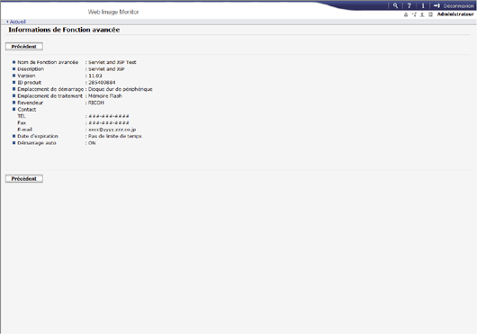 Illustration de la page du navigateur Web