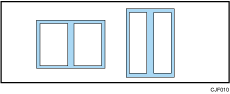 Illustrazione di Cancella centro/bordo