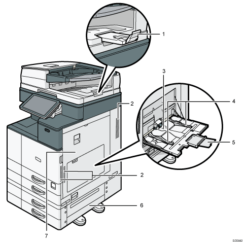 Illustrazione numerata unità principale