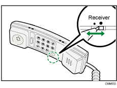 illustrazione specifica volume del ricevitore