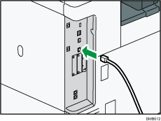 Illustrazione del collegamento del cavo Ethernet