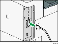 Illustrazione collegamento del cavo di interfaccia IEEE 1284