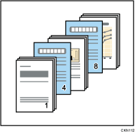 Illustrazione fogli divisori dei capitoli