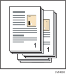 Illustrazione fascicolazione sfalsata