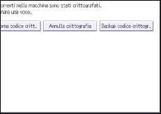 Illustrazione della schermata sul pannello di controllo