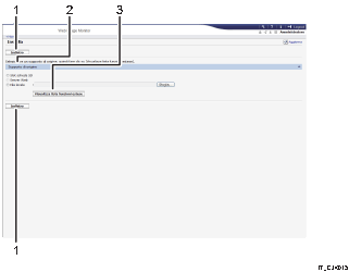 Illustrazione numerata della schermata del browser web