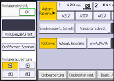 Abbildung Bedienfeld-Display