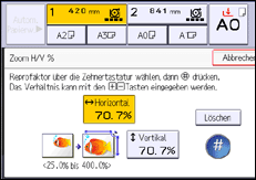 Abbildung Bedienfeld-Display