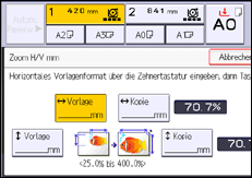 Abbildung Bedienfeld-Display