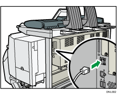 Abbildung des Anschlusses des Ethernet-Kabels