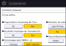 Abbildung Bedienfeld-Display