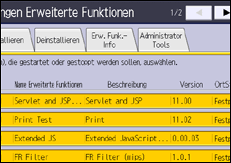 Abbildung Bedienfeld-Display