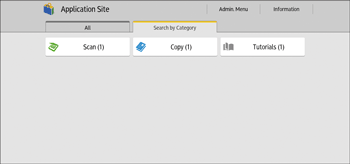 Operation panel screen illustration