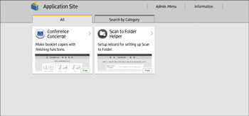 Operation panel screen illustration