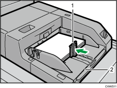 Multi bypass tray (Tray A) illustration numbered callout illustration