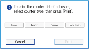 Operation panel screen illustration