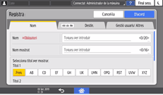 Il·lustració de pantalla del tauler d'operacions