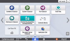 Il·lustració de pantalla del tauler d'operacions