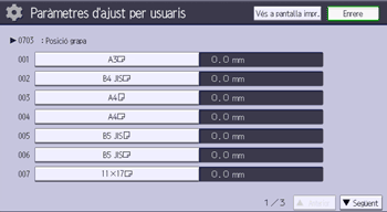 Il·lustració de pantalla del tauler d'operacions