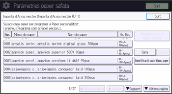 Il·lustració de pantalla del tauler d'operacions