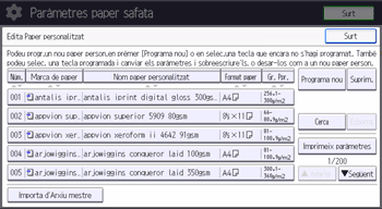 Il·lustració de pantalla del tauler d'operacions