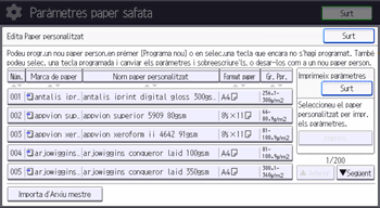 Il·lustració de pantalla del tauler d'operacions