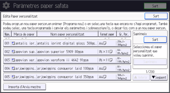 Il·lustració de pantalla del tauler d'operacions